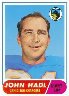 1968 Topps #63 - John Hadl - San Diego Chargers
