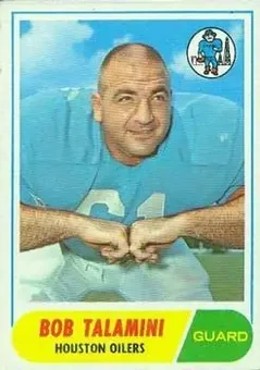 1968 Topps #68 - Bob Talamini - Houston Oilers