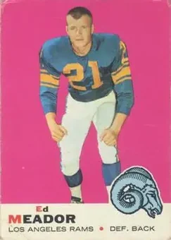 1969 Topps #56 - Ed Meador - Los Angeles Rams