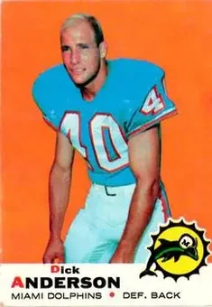 1969 Topps #59 - Dick Anderson - Miami Dolphins