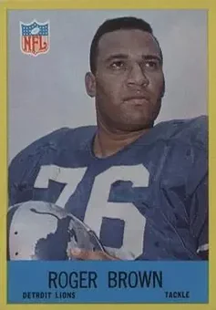 1967 Philadelphia #62 - Roger Brown - Detroit Lions
