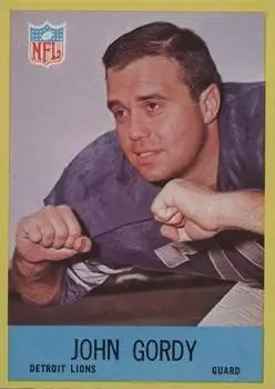 1967 Philadelphia #64 - John Gordy - Detroit Lions