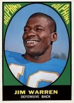 1967 Topps #81 - Jim Warren - Miami Dolphins