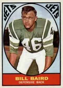 1967 Topps #89 - Bill Baird - New York Jets