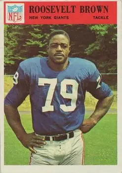 1966 Philadelphia #119 - Roosevelt Brown - New York Giants - Front 1966 Philadelphia #119 - Roosevelt Brown - New York Giants - Front