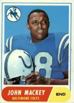 1968 Topps #74 - John Mackey - Baltimore Colts