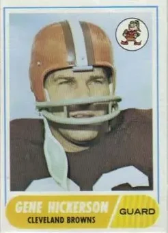 1968 Topps #76 - Gene Hickerson - Cleveland Browns 1968 Topps #76 - Gene Hickerson - Cleveland Browns