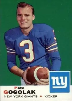 1969 Topps #62 - Pete Gogolak - New York Giants