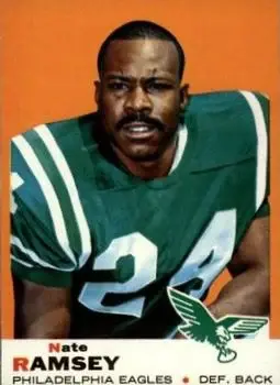 1969 Topps #63 - Nate Ramsey - Philadelphia Eagles
