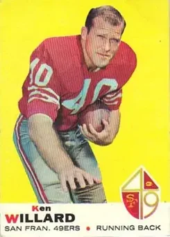 1969 Topps #66 - Ken Willard - San Francisco 49ers 1969 Topps #66 - Ken Willard - San Francisco 49ers