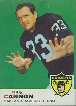 1969 Topps #68 - Billy Cannon - Oakland Raiders