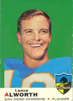 1969 Topps #69 - Lance Alworth - San Diego Chargers