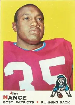 1969 Topps #70 - Jim Nance - Boston Patriots
