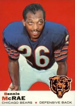 1969 Topps #73 - Bennie McRae - Chicago Bears