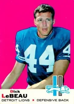 1969 Topps #76 - Dick LeBeau - Detroit Lions