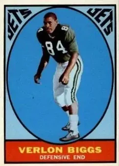 1967 Topps #91 - Verlon Biggs - New York Jets
