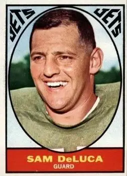 1967 Topps #92 - Sam DeLuca - New York Jets - Front 1967 Topps #92 - Sam DeLuca - New York Jets - Front