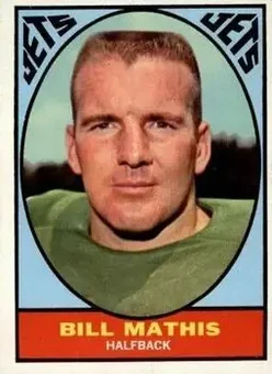 1967 Topps #96 - Bill Mathis - New York Jets