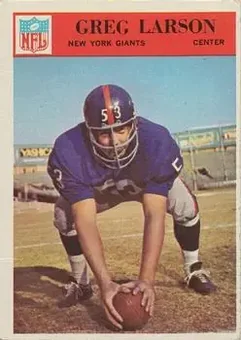 1966 Philadelphia #124 - Greg Larson - New York Giants