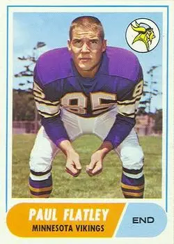 1968 Topps #81 - Paul Flatley - Minnesota Vikings