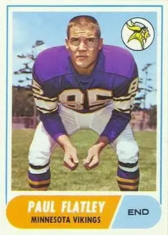 1968 Topps #81 - Paul Flatley - Minnesota Vikings