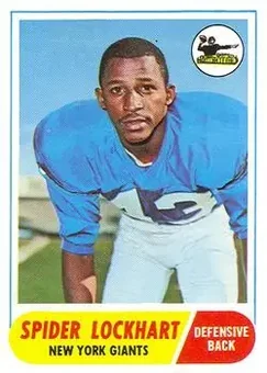 1968 Topps #83 - Spider Lockhart - New York Giants