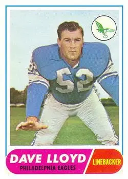 1968 Topps #84 - Dave Lloyd - Philadelphia Eagles