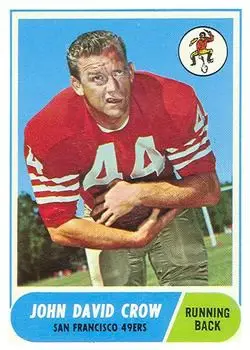 1968 Topps #87 - John David Crow - San Francisco 49ers - Front
