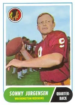 1968 Topps #88 - Sonny Jurgensen - Washington Redskins - Front