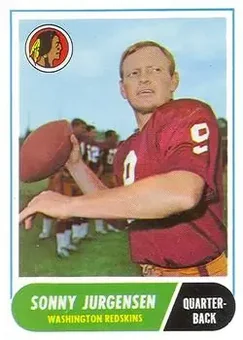 1968 Topps #88 - Sonny Jurgensen - Washington Redskins
