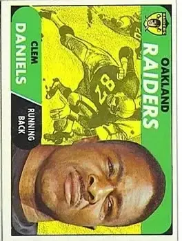 1968 Topps #90 - Clemon Daniels - Oakland Raiders - Front