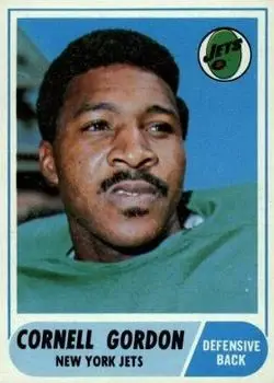 1968 Topps #91 - Cornell Gordon - New York Jets