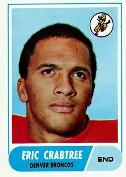 1968 Topps #95 - Eric Crabtree - Denver Broncos 1968 Topps #95 - Eric Crabtree - Denver Broncos