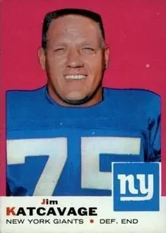 1969 Topps #84 - Jim Katcavage - New York Giants