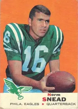 1969 Topps #85 - Norm Snead - Philadelphia Eagles