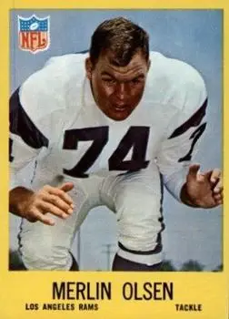 1967 Philadelphia #94 - Merlin Olsen - Los Angeles Rams
