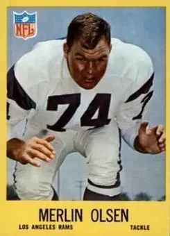 1967 Philadelphia #94 - Merlin Olsen - Los Angeles Rams
