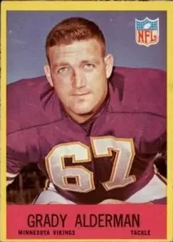 1967 Philadelphia #98 - Grady Alderman - Minnesota Vikings