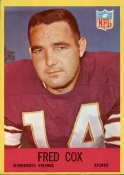 1967 Philadelphia #100 - Fred Cox - Minnesota Vikings