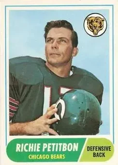 1968 Topps #101 - Richie Petitbon - Chicago Bears