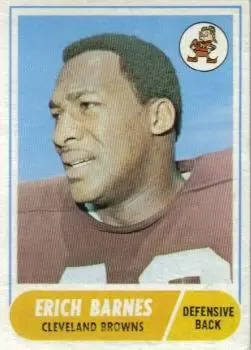 1968 Topps #102 - Erich Barnes - Cleveland Browns - Front