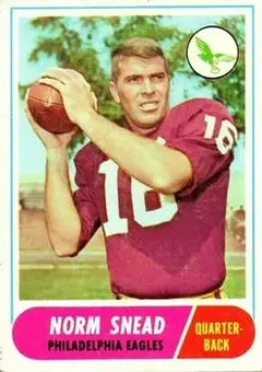 1968 Topps #110 - Norm Snead - Philadelphia Eagles