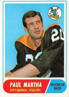 1968 Topps #111 - Paul Martha - Pittsburgh Steelers