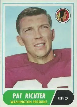 1968 Topps #114 - Pat Richter - Washington Redskins