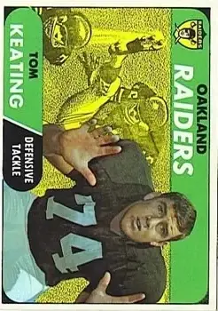 1968 Topps #116 - Tom Keating - Oakland Raiders - Front