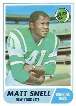 1968 Topps #117 - Matt Snell - New York Jets 1968 Topps #117 - Matt Snell - New York Jets