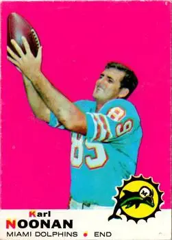 1969 Topps #90 - Karl Noonan - Miami Dolphins