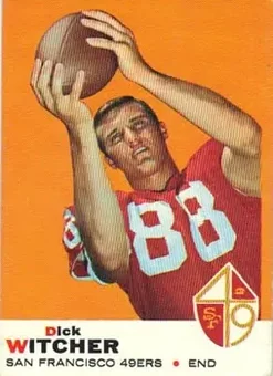 1969 Topps #91 - Dick Witcher - San Francisco 49ers
