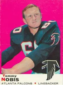 1969 Topps #93 - Tommy Nobis - Atlanta Falcons