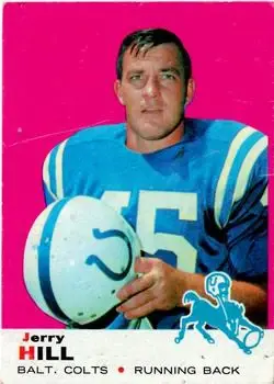 1969 Topps #94 - Jerry Hill - Baltimore Colts - Front
